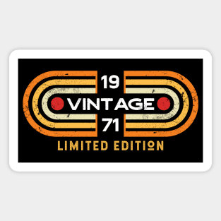 Vintage 1971 | Retro Video Game Style Magnet